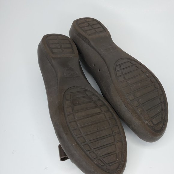 Crocs Wm's Size 11  Gianna Brown Round Toe Waterproof Slip On  Bow Ballet Flats. - Picture 10 of 10